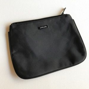 🎉 NEW Philosophy Black Purple Cosmetic Bag